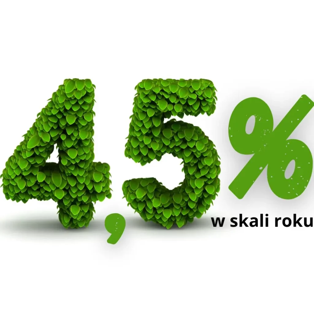4,5% w skali roku
