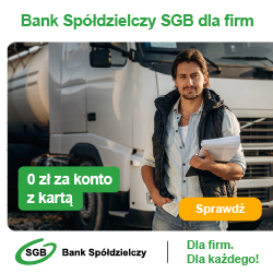 Konto firmowe i karta za 0 zł– tylko w SGB!