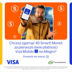 Płać Visa Mobile i zgarnij 40 Smart! Monet na Allegro
