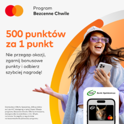 500 punktów za 1 punkt – nowa promocja Mastercard Bezcenne Chwile