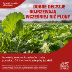Ubezpiecz uprawy ozime z Generali – skorzystaj z dopłat z budżetu państwa!